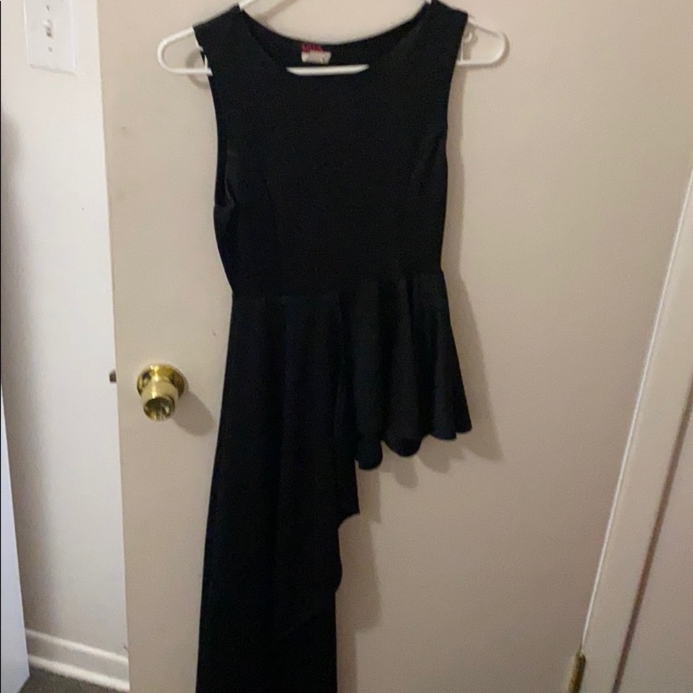 Black Asymmetrical shirt